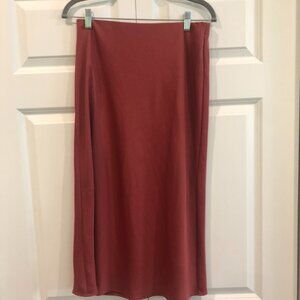 A New Day- Faux-Silk Midi Skirt Bundle (Pink and Black)